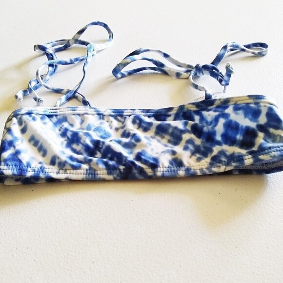 Spendid Girls - Hidden Shores Tie Dye Bandeau Top - Lil Girl Bikini Top - Picture 2 of 5